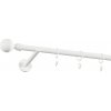 Garniža 19mm obyčajná tyč - 1rad - GABI - biela