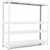 Policový regál Trestles RH 1500x1600x600, nosnosť 1200 kg, 4 police Farba: biela, Typ police: biela HDF 5 mm