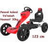 JOKO Šľapacia motokára RIDE + voľnobeh + penové kolesá, nosnosť 30kg, červená