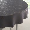 Biante Veľký zamatový okrúhly obrus Isabela IBL-003 Rose Gold trojuholníky na sivom Ø 230 cm
