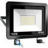 Vonkajší reflektor LED s detektorom pohybu 100W