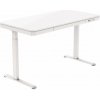 Delso Výškovo nastaviteľný stôl WORKSTATION PLUS biela