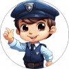 Jedlý papier usmievavý policajt 02 19,5cm - Pictu Hap