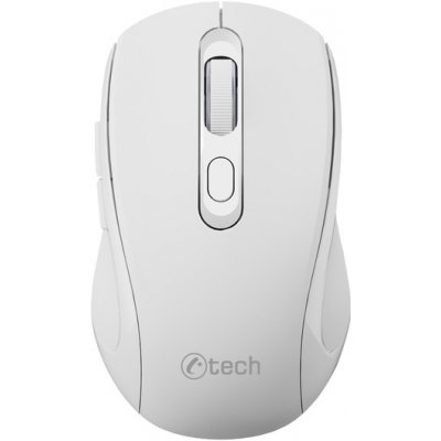 Bezdrôtová myš C-Tech WLM-12, duálny mód, BT5.0, USB, 1600 DPI, biela WLM-12WH