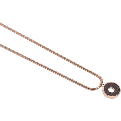 BeWooden dámsky náhrdelník s dreveným detailom rose necklace circle JWN0745114356437