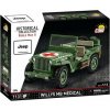 COBI 2805 World War II Americký ozbrojený terénny automobil Jeep Willys MB
