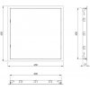 Ventishop revízne dvierka 400x400 mm