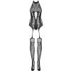 Bodystocking Obsessive F240 S-2XL - Čierna / S/M/L