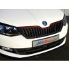 MILOTEC Racing lišta na prednú masku, Škoda Fabia III - červená, 2014-2018
