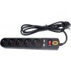 Power strip with surge protector ORVALDI ORV-5 3M USB
