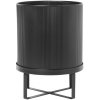 Ferm Living Kvetináč Bau, veľký – čierny