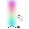 LVT RGB LED stojatá lampa s diaľkovým ovládačom 20W 140cm čierna PL0193