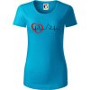 Nemecký ovčiak ekg - Dámske tričko z organickej bavlny Origin (GOTS) - XL ( Svetlý tyrkys )