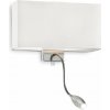 Ideal Lux 35949 nástenné svietidlo Ideal lux HOTEL 1x60W1x1W LED E27 / LED