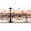 Foto obraz sklo tvrzené Súmrak v Paríži 100x50 cm