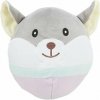 JUNIOR Bear plyšová medvědí hlava pro štěňata 20 cm