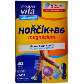 MaxiVita Horčík + B6 30 tabliet