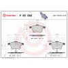 Sada brzdových platničiek kotúčovej brzdy BREMBO P 85 062