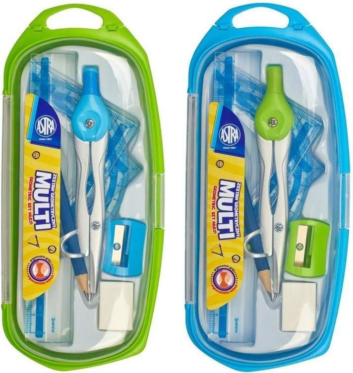 ASTRA Multi Sada na geometriu 8ks / Kovové kružidlo + príslušenstvo 405318003