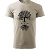 Narodeninový strom 50 - Klasické pánske tričko vyššej gramáže - 3XL ( Ľadovo sivá )