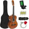 Timeless Tools Akustická gitara s príslušenstvom pre začiatočníkov s tunerom ako darček, 2 farby - hnedá