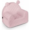 Detské kreslo s uškami Velvet, Rose