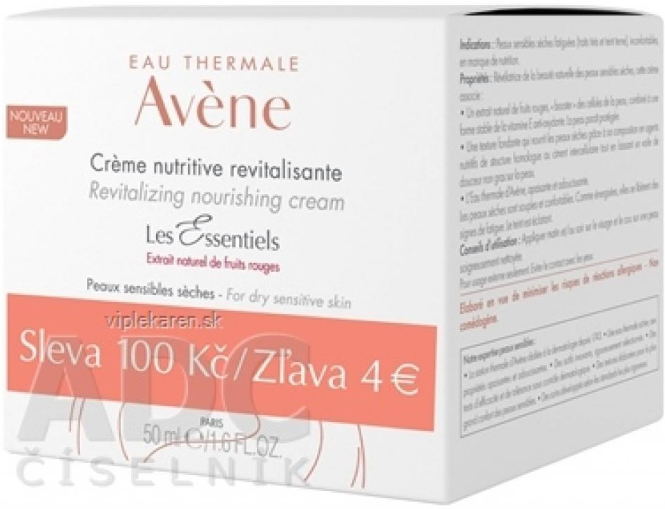 Avène Creme Nutritive Compensatrice výživný kompenzačný krém 50 ml