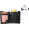 Impex RFID Protect Peňaženka z kombinovanej kože nappa čierna