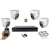 Monitorrs Security AI IP 4 kamerový set 5 Mpix WDome (6370K4) (Monitorrs Security)