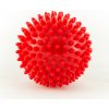 Masážna loptička - ježko - červená - 9 cm