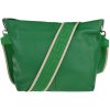NovaKabelka.sk Prisca Verde Chiaro s prídavným popruhom IV kožená talianska crossbody kabelka zelená