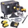 Dewalt DCW620H2 18V XR 12 mm AKU horná fréza 2 x 5,0 Ah POWERSTACK