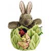 Prstoví maňásci - ukrytí maňásci - Králík v hlávce salátu (Hide-Away Puppets - Rabbit in a Lettuce - 35 cm)