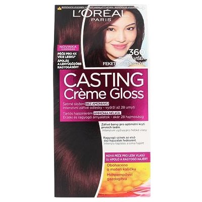 L'Oréal Paris Casting Creme Gloss barva na vlasy na barvené vlasy na všechny typy vlasů 360 Black Cherry 48 ml