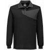 PORTWEST PW218 / Pánska polokošeľa s dlhým rukávom - black/zoom grey