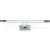 Kúpeľnové zkradlové LED svietidlo 8W, 3000K, 600lm, 50cm, chróm VT-7008 (V-TAC)