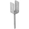 Domax PS zapustená pätka stĺpika typu U 150 x 150 60 U - 61 x 60 x 124 x 4.0 mm 6 ks