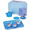 Bigjigs Toys Modrý puntikovaný čajový set