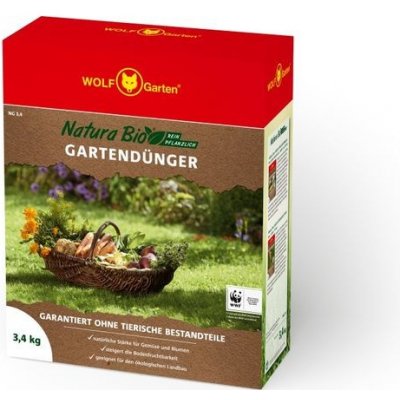 WOLF Natura Bio Organické hnojivo záhradné 10,8 kg od 19,9 € - Heureka.sk