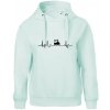 Ekg lokomotíva - Oversized mikina dámská Moon - kratšia + širšia - 2XL ( Frost )