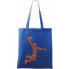Hráč basketbalu ikony - Taška bavlnená - 42 x 38 cm ( Kráľovská modrá )