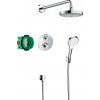 Hansgrohe Croma Select S - Sprchový set 180 s termostatom Ecostat S, 2 prúdy, chróm 27295000