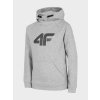4F HJZ22-JBLM002 GREY MELANGE Detská mikina EU 122