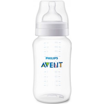 Philips Avent fľaša PP Antikolik polopriehľadná antikolikový mäkký cumlík s  3 otvormi 1x1 ks 330ml od 10,95 € - Heureka.sk