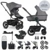 EASYWALKER SET Kočík 4v1 Harvey⁵ Pebble Grey XXL AIR + CYBEX Aton B2 i-Size