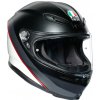 AGV K6 MINIMAL PURE MATT Black/White/Red Velkosť: S