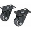 Extol Koliečka otočné s PVC obručou sada 2ks priemer 40mm