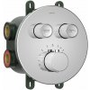 Sapho SMART SELECT podomietková termostatická sprchová batéria, box, 2 výstupy, chróm RP032