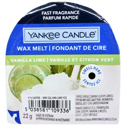 Yankee Candle Wax Single Melt Vanilla Lime 22 g