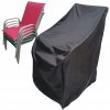 Obal na záhradnú stoličku 80 x 58 x 110 cm čierny